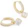 Snö of Sweden Rola Round Earrings - Gold/Transparent
