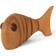 Spring Copenhagen The Wooden Fish Large Brown Prydnadsfigur 9cm