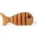Spring Copenhagen The Wooden Fish Large Brown Figurine 3.5"
