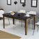 Hanah Home Milan Walnut Black Dining Table 88x145cm