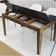 Hanah Home Milan Walnut Black Dining Table 88x145cm