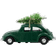House Doctor MINI Xmas Cars Green Decoration 2"