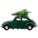 House Doctor MINI Xmas Cars Green Decoration 2"