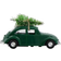 House Doctor MINI Xmas Cars Green