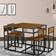 Westwood Space Saving Walnut Dining Set 90x90cm 5pcs