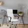 Casaria Ergonomic Mesh High Back Rocker Seat White Kontorstol 122cm