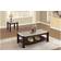 Homelegance Maynard Dark Cherry/White Small Table 24x22"