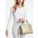 Michael Kors Marilyn Medium Metallic Leather Satchel Bag