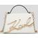 Karl Lagerfeld K/signature Small Crossbody Bag, Woman, Off White, Size: One size One size