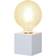 Star Trading Kub White/Wood Tischlampe 9cm