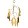 Ib Laursen Mistletoe Beads Large White/Brass Julgranspynt 30cm