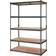 VEVOR 5-Tier Black Shelving System 182.9x121.9cm