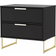 Welcome Furniture Diego Black Bedside Table 39.5x57.3cm