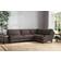 Nkuku Marri Mocha Sofa 299cm 4 Seater