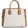 Michael Kors Mercer Medium Logo Belted Satchel - Vanilla