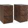 GFW Catania Walnut Wardrobe 119.5x195cm 4pcs