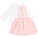 Moschino Teddy Balloons T-Shirt & Dungaree Skirt Co-Ord Set - Pink