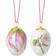 Royal Copenhagen Easter Egg 2024 Apple Blossom Buds + Petals Multicolored Påskepynt 6cm 2st