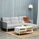 Homcom Sectional Sofa Set Grey Sofa 204cm 3 Seater