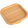 Tiny Dining Square Open Bamboo Suction Plate