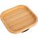 Tiny Dining Square Open Bamboo Suction Plate