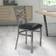 Flash Furniture Hercules Black Vinyl/Clear Kitchen Chair 32.2"