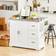 SoBuy Extendable White Förvaringsskåp 130x91cm