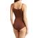 Shapermint Essentials Open Bust Bodysuit Shaper Panty - Chocolate