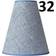 Nielsen Light Carolin Blue Sparkle Lampeskærm ∅ 20cm
