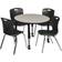 Regency Kee Black Dining Set 42" 5