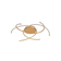Lindby Yareli Gold Ceiling Flush Light ∅ 70cm