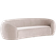 Austin Rounded Light Beige Sofa 232cm 3 personers