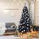 Costway Hinged Artificial Black Christmas Tree 90"