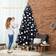 Costway Hinged Artificial Black Christmas Tree 90"