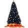 Costway Hinged Artificial Black Christmas Tree 90"