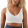 Shapermint Women's Compression Seamless No Wire Scoop Neck Throw On Bralette - White