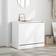 vidaXL 840001 White Portascarpe 80x69cm