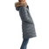 Ellos Faux Fur Trim Puffer Plus Size - Gunmetal