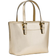 Michael Kors Jet Set Travel Extra Small Metallic Top Zip Tote Bag - Pale Gold