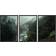 IDEA4WALL Misty Forest Black Framed Art 40.6x61cm 3pcs