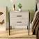 Vida Designs Brooklyn Grey Bedside Table 40x43cm