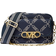 Michael Kors Parker Medium Empire Logo Jacquard Crossbody Bag - Blue