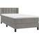 vidaXL Vvelvet Light Grey Kontinentalseng 80x200cm