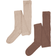 Minymo Strumpbyxor Ull Rib 2-pack - Hazel Brown (5979-202)