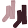 Minymo Strumpbyxor Ull Rib 2-pack - Burnished Lilac (5979-518)