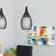 Eglo Razoni Black/White Pendant Lamp ∅ 19cm