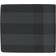 Burberry Check Bifold Coin Wallet - Charcoal