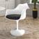 Fusion Living Tulip Black Armchair 83cm