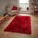 Think Rugs Shaggy Plain Red Red 150 x 230cm