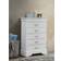 Glory Furniture Lorana White Chest of Drawer 31x48"